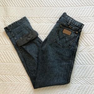 vintage wash wrangler jeans